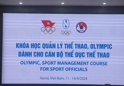 Khai mạc khóa học Quản lý Thể thao, Olympic dành cho cán bộ thể dục thể thao
